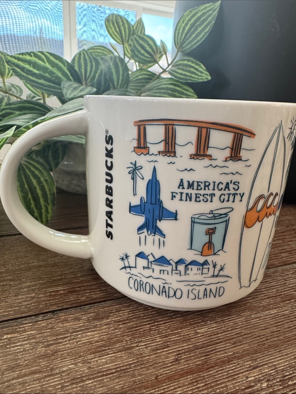 Starbucks Coronado Island White Ceramic Coffee Mug